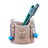 Porte-pinceaux de maquillage en poterie fait main dans le design de sac en toile (x2)esign (x2)
