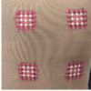 Housse de Coussin Punch Needle - Design Géométrique Brodé