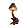 Lampe de table en bois rustique – élégance artisanale pour la décoration intérieure