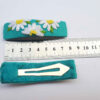 Set de Pinces à Cheveux à Clip Forme Rectangulaire avec Design de Camomille