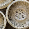 Panier en bambou tissé à la main, modèle Circle, ensemble de 3