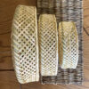 Panier en bambou tissé à la main, modèle Circle, ensemble de 3
