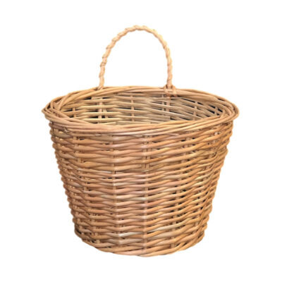 Panier en osier avec une seule poignée, tissé à la main modèle Pearl