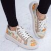 Baskets Imprimé Graffiti - Chaussures Casual Chic pour Femmes Modèle Cheval