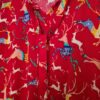 Chemise à manches courtes en coton pour femmes avec design cerf