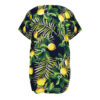 Chemise à manches courtes en coton pour femmes avec design citron