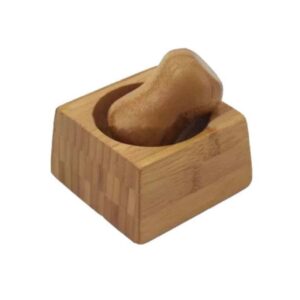 Ensemble Mortier et Pilon en Bambou Fait Main pour la Cuisine