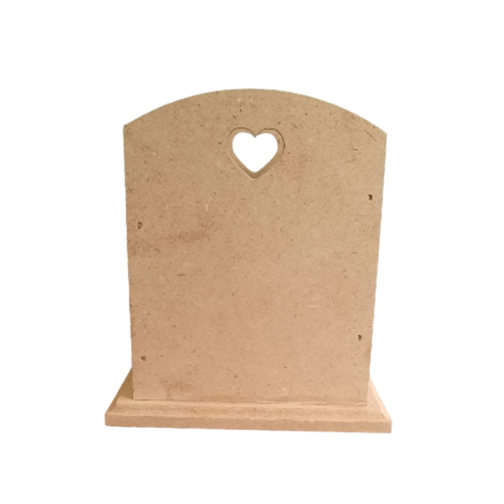 Porte-pinceaux de maquillage en bois artistique avec design en forme de cœur