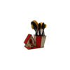Porte-pinceaux de maquillage en bois Organisateur dans un design Cottage
