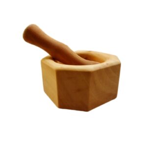 Ensemble Mortier et Pilon en Bois pour Herbes et Épices Modèle Keyhan
