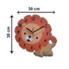 Horloge Murale en Bois pour Chambre d'Enfant avec Design de Lion Mignon