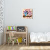 Horloge Murale en Bois pour Chambre d'Enfant Modèle Hiboux Bébé