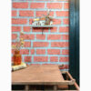 Porte-clés mural en bois avec design de cottage