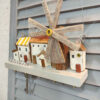 Porte-clés mural en bois avec design de cottage