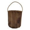 Ensemble corbeille et boîte à mouchoirs en bois – Modèle Linda