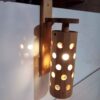 Applique murale en bois réglable avec design de trou