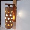 Applique murale en bois réglable avec design de trou