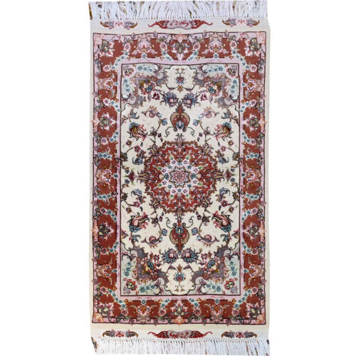 Tapis de prière persan authentique noué à la main et luxueux Sajada Shapur
