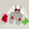 Ensemble T-shirt et Barboteuse Bébé avec Motif Minnie Mouse