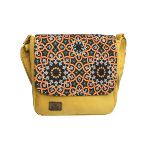 Sac bandoulière bohème avec motif inspiré de la Perse, modèle Sun