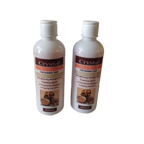Crystal Shampooing Fortifiant à la Noix pour Cheveux Normaux – Brillance & Protection (x2)