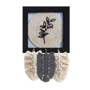 Porte-clés mural décoratif et fait main modèle Macramé
