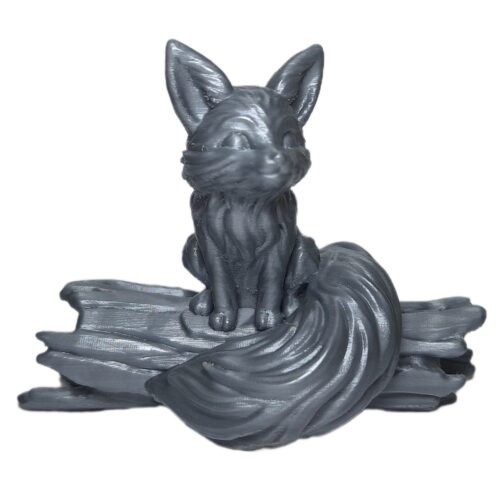 Figurine décorative de renard assis sur un arbre – Sculpture charmante de faune