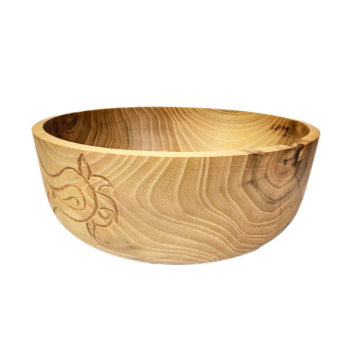 Bol décoratif en bois rustique et minimaliste pour décoration intérieure