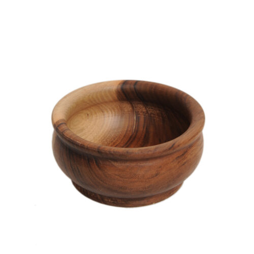 Bol décoratif en bois rustique et minimaliste