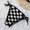 Ensemble de bikini fait main délicatement crocheté soutien-gorge & string pour femmes