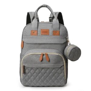 Sac à couches avec poches latérales pour accessoires bébé Modèle Lit Convertible