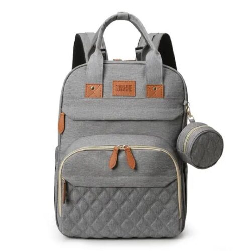 Sac à couches avec poches latérales pour accessoires bébé Modèle Lit Convertible