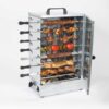 Grille-Kebab Électrique - 14 Brochettes, 2 Faces avec Minuteur de Cuisson