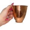 Tasse persane en cuivre - Fabriquée à la main avec anse pour boissons froides