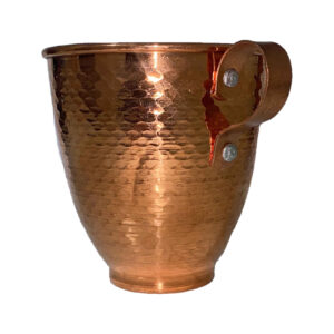Tasse persane en cuivre – Fabriquée à la main avec anse pour boissons froides