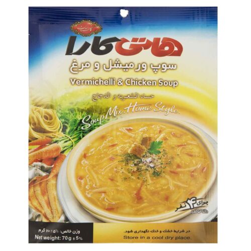 Soupe instantanée en poudre vermicelles et poulet Hoti Kara 70g (20x)
