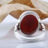 Bague en argent Agate Islamique pour homme Élégance Wali Allah Artisanale
