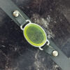 Bracelet islamique avec cuir et pierre agate pour homme