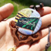 Pendentif de Miroir Arrière-Vue de Voiture Islamique Orné avec Ya Amir Al Mu'minin