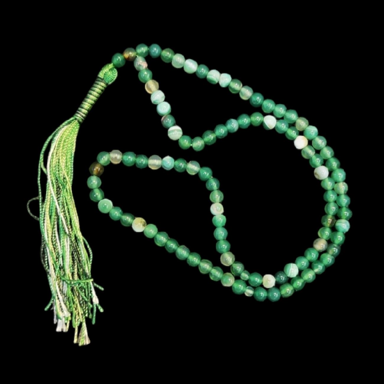Chapelet islamique en agate de Madagascar avec 101 perles