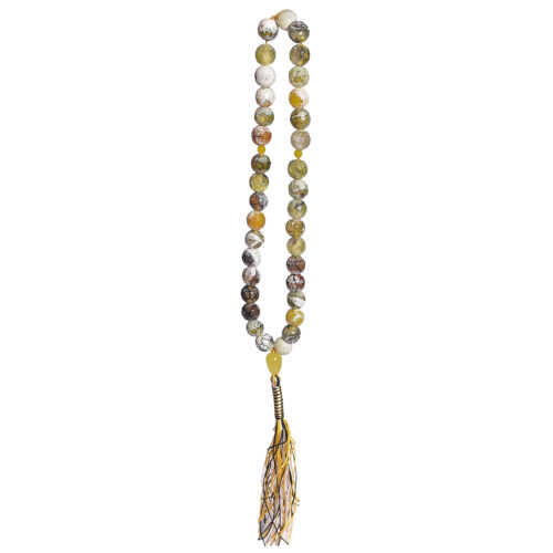 Chapelet islamique en agate de Madagascar avec 33 perles – Misbaha