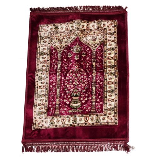 Tapis de prière orthopédique islamique en velours, Janamaz Sajadah rembourré