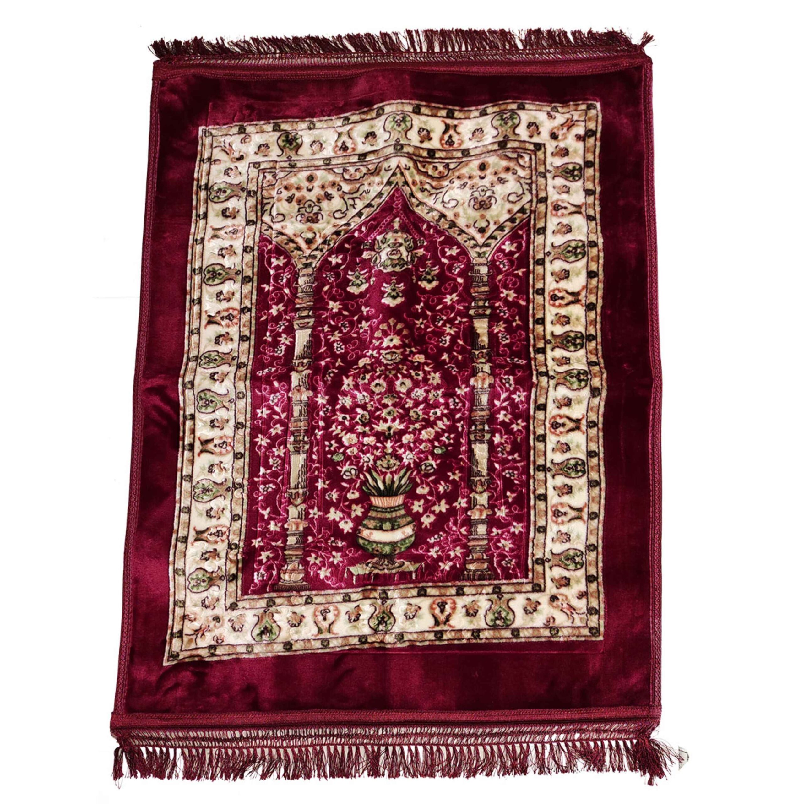 Tapis de prière orthopédique islamique en velours, Janamaz Sajadah rembourré
