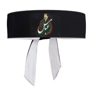 Bandeau Islamique Shia pour Musulmans Shia – Ya Abbas Black (10x)