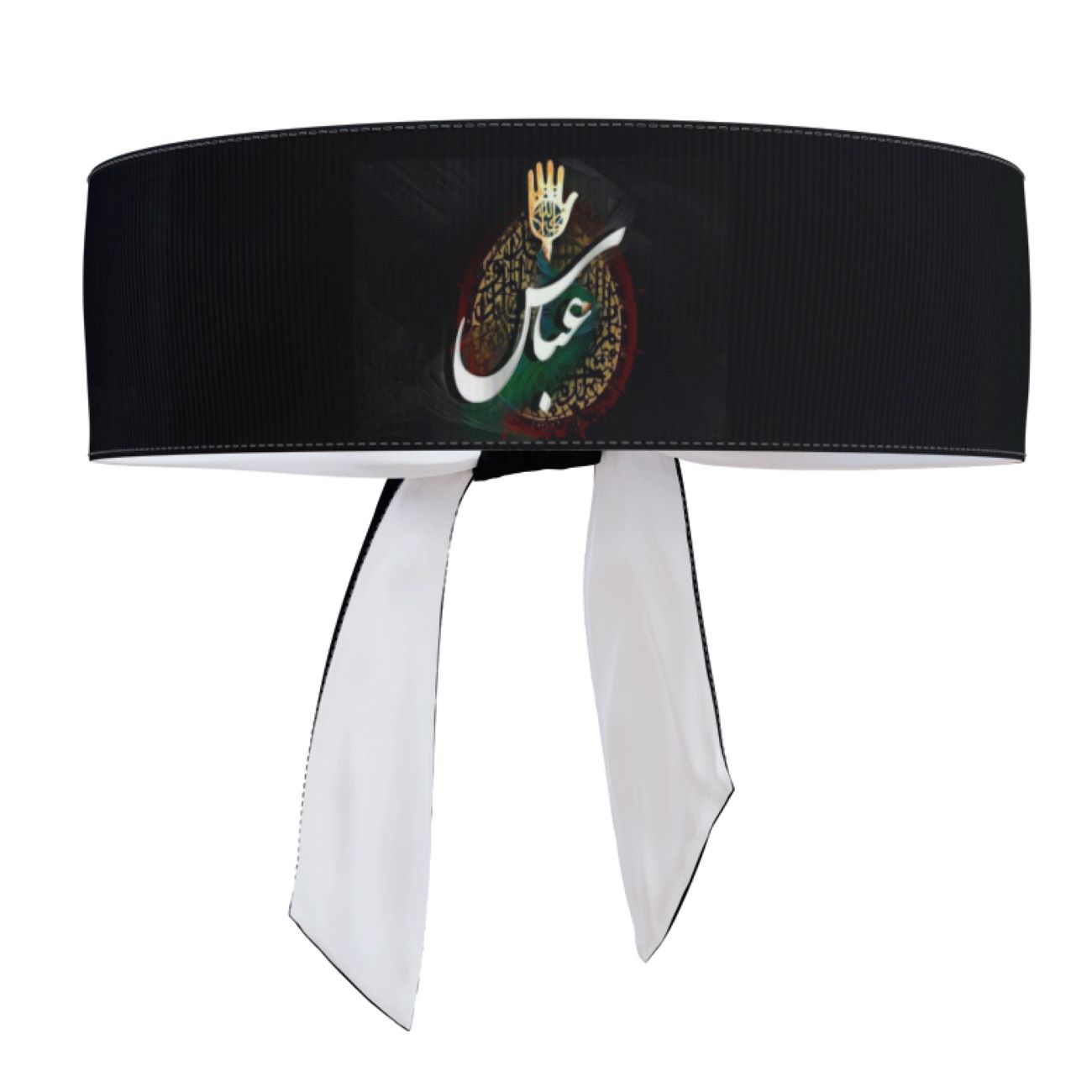 Bandeau Islamique Shia pour Musulmans Shia - Ya Abbas Black (10x)