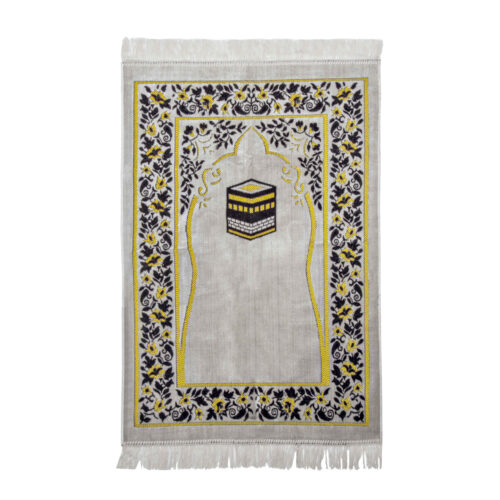 Tapis de prière islamique en velours, Janamaz Sajadah rembourré luxueux