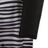 Set Maillot de Bain Modeste Islamique pour Femmes Set de 3 avec Design Rayé