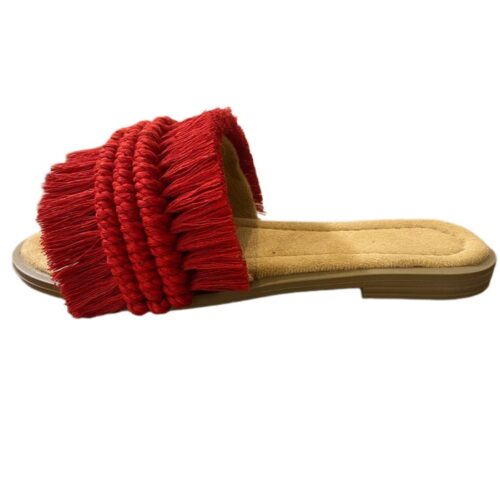 Pantoufles Macramé Boho Chic Plates pour Femmes Modèle Parallel