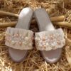 Pantoufles Macramé Boho Chic pour Femmes Modèle Perle