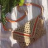 Sac bandoulière macramé tissé à la main pour femmes, modèle Maryam